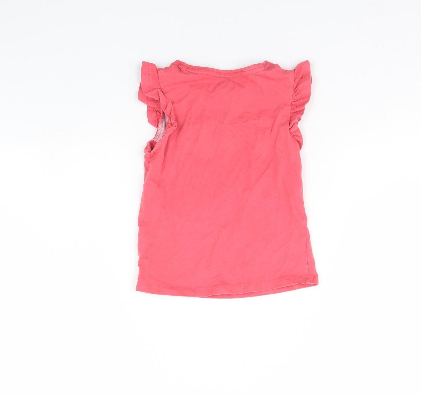 F&F Girls Pink   Basic Tank Size 18-24 Months  - Heart