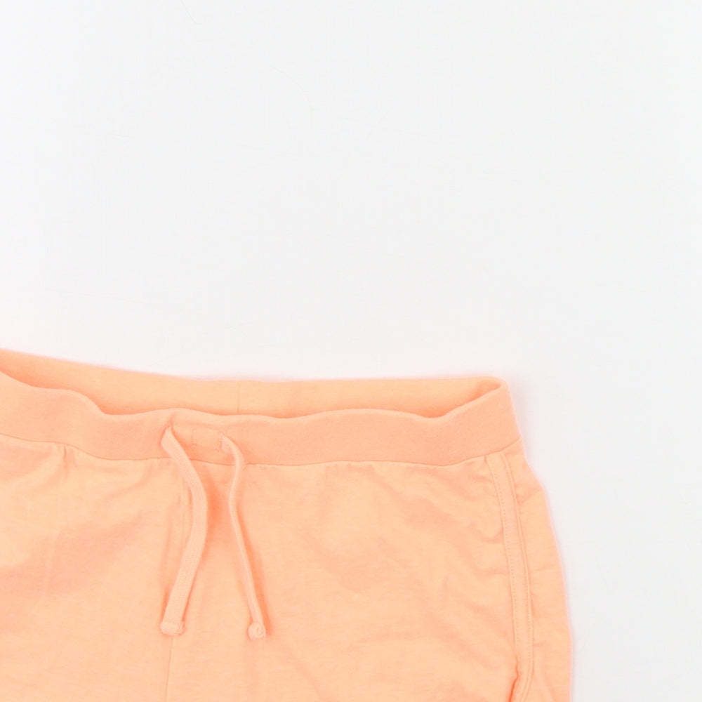 Miss evie Girls Orange   Cut-Off Shorts Size 9 Years