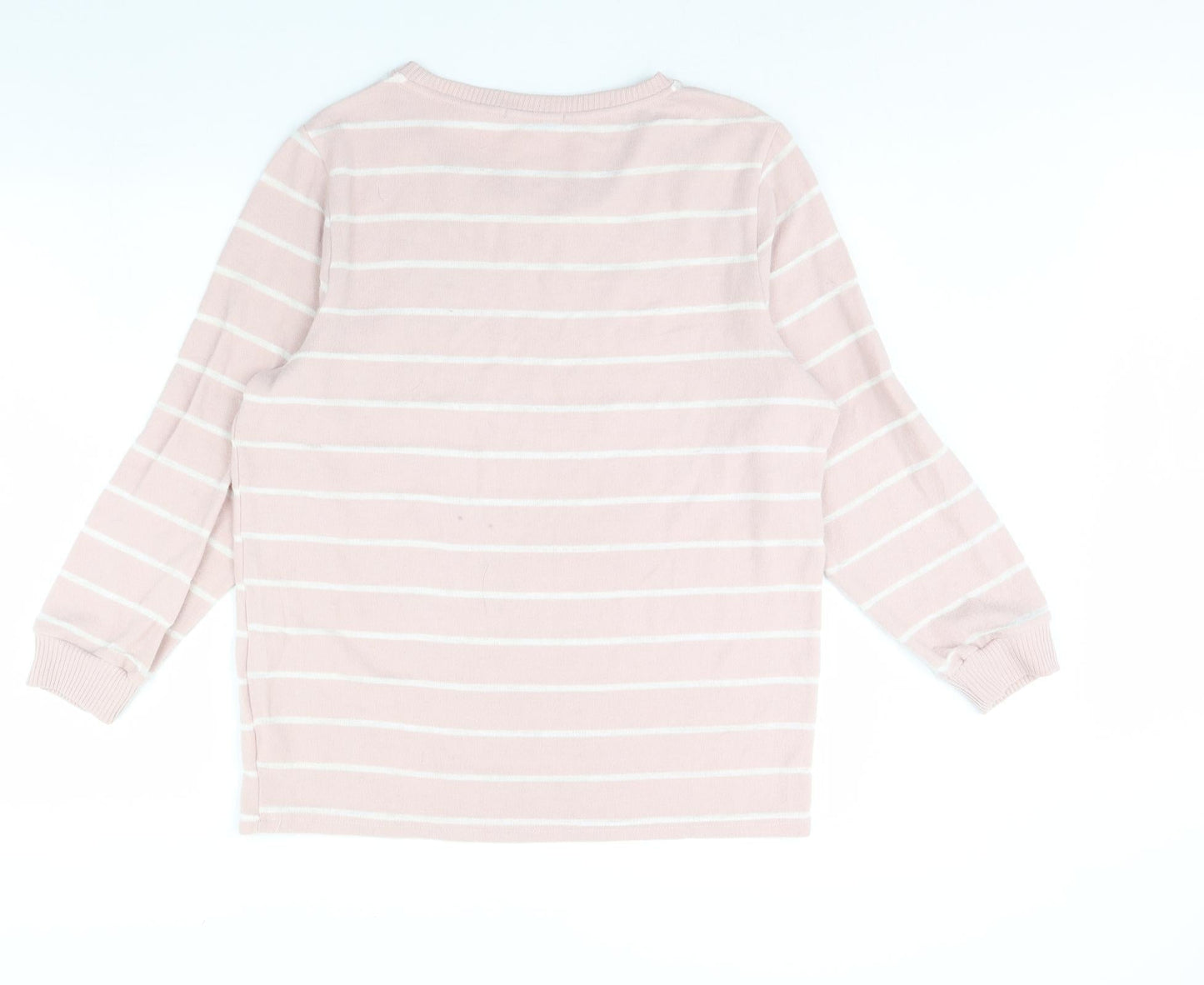 Ginger Lily Womens Pink Striped  Pullover Jumper Size L