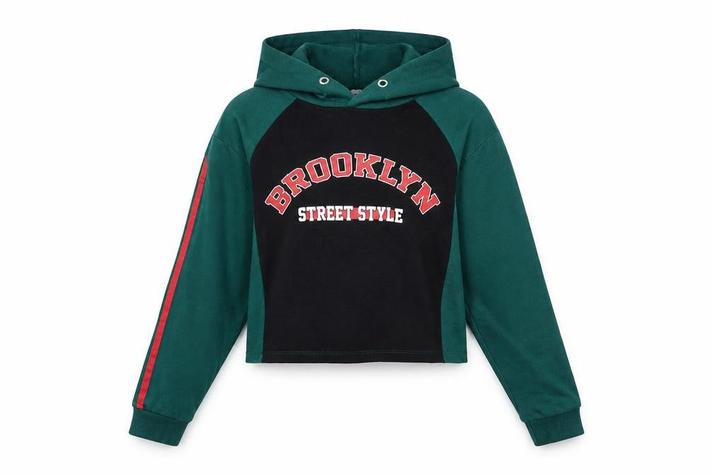 Select Womens Green   Pullover Hoodie Size 12  - Brooklyn