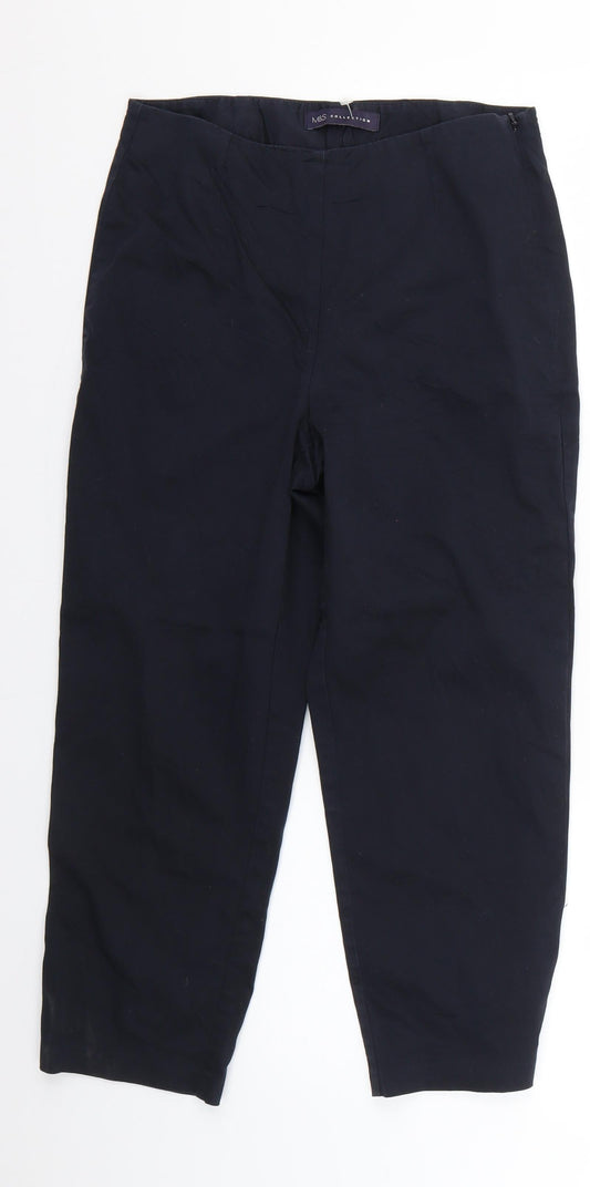 Marks and Spencer Womens Black   Chino Trousers  L21 in