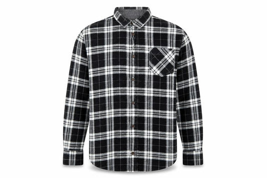 Brave Soul Mens Grey Check   Button-Up Size M