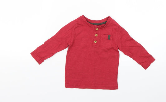 Nutmeg Baby Red   Basic T-Shirt Size 6-9 Months