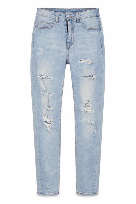 H&M Womens Blue  Denim Skinny Jeans Size 6 L29 in