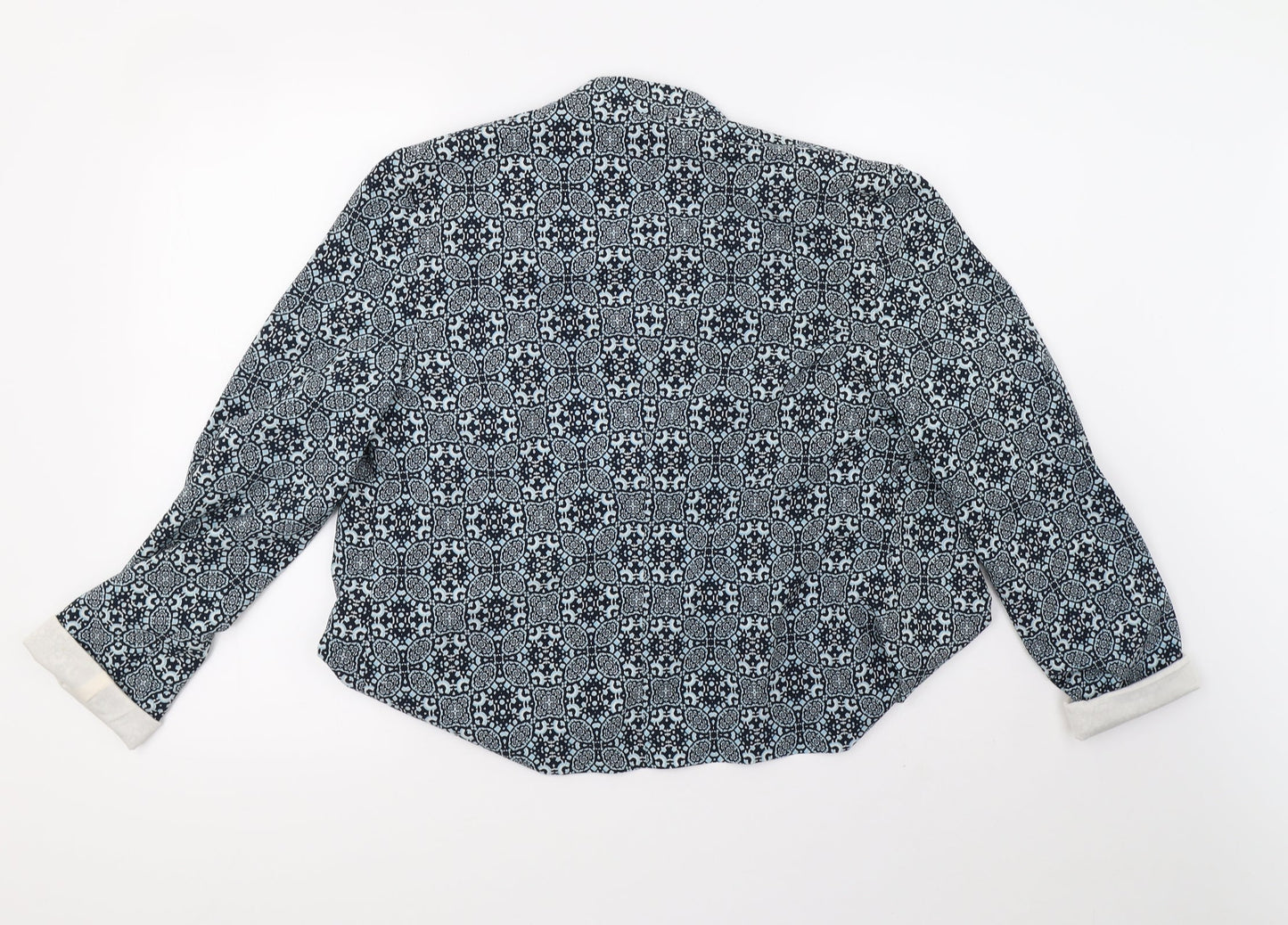 New Look Womens Blue Geometric  Jacket  Size 14