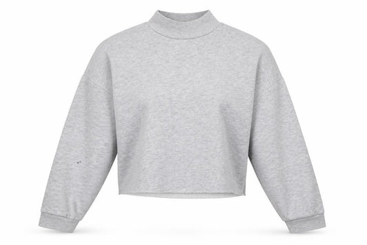 Primark Womens Grey   Henley Sweatshirt Size M  - cropped