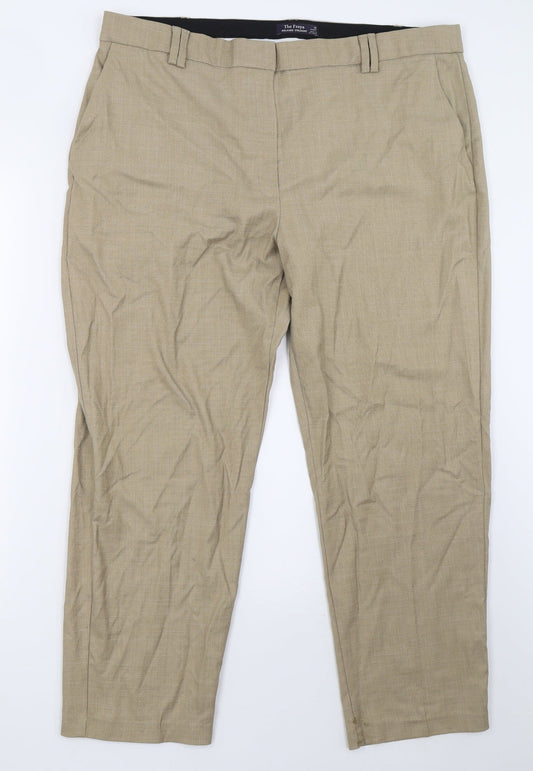 Freya Womens Brown   Trousers  Size 18 L27 in - short leg