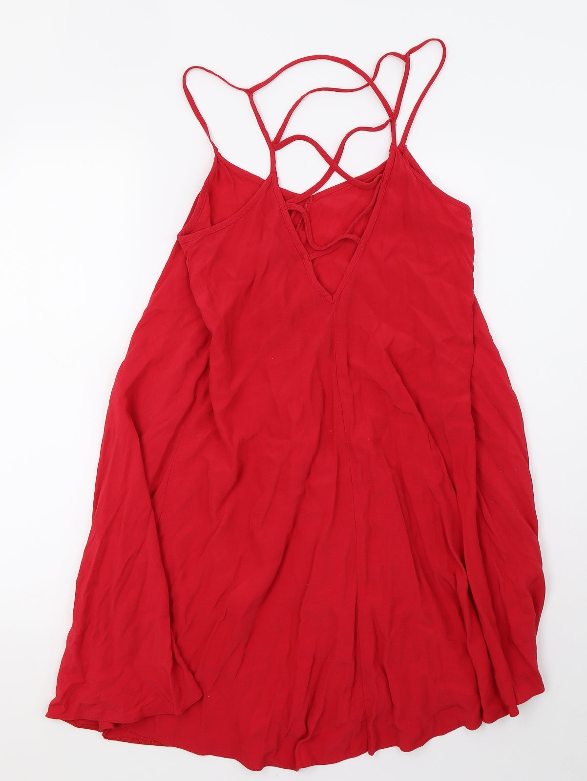 ASOS Womens Red  Mesh Basic Tank Size 10