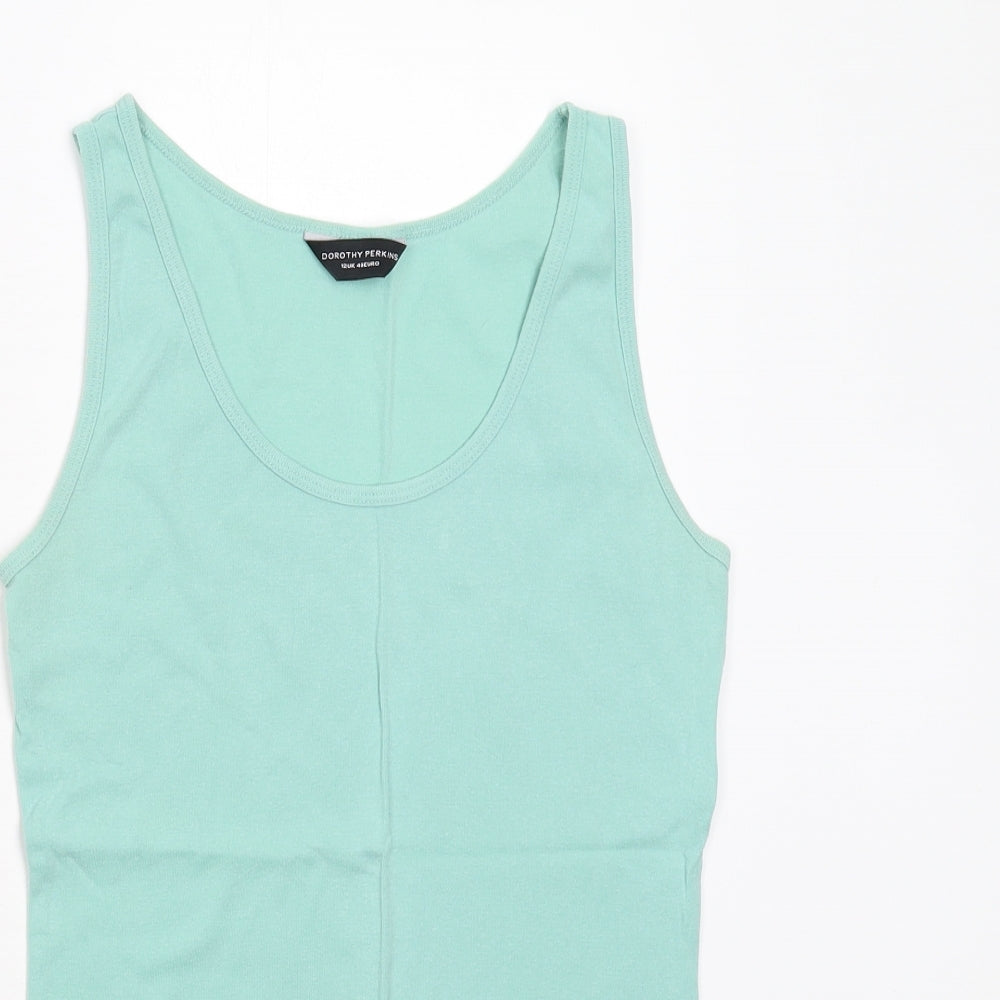 Dorothy Perkins Womens Green   Basic Tank Size 12