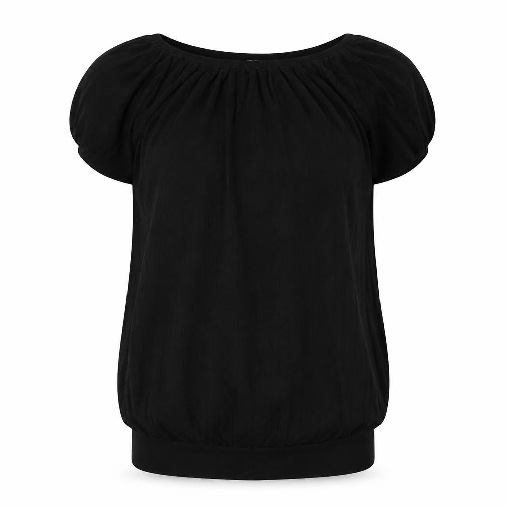 J&W Womens Black  Knit Pullover Jumper Size M