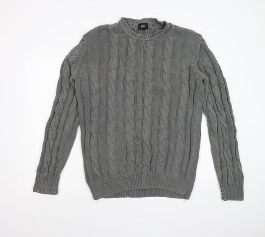 Human Scales Mens Grey  Knit Pullover Jumper Size L