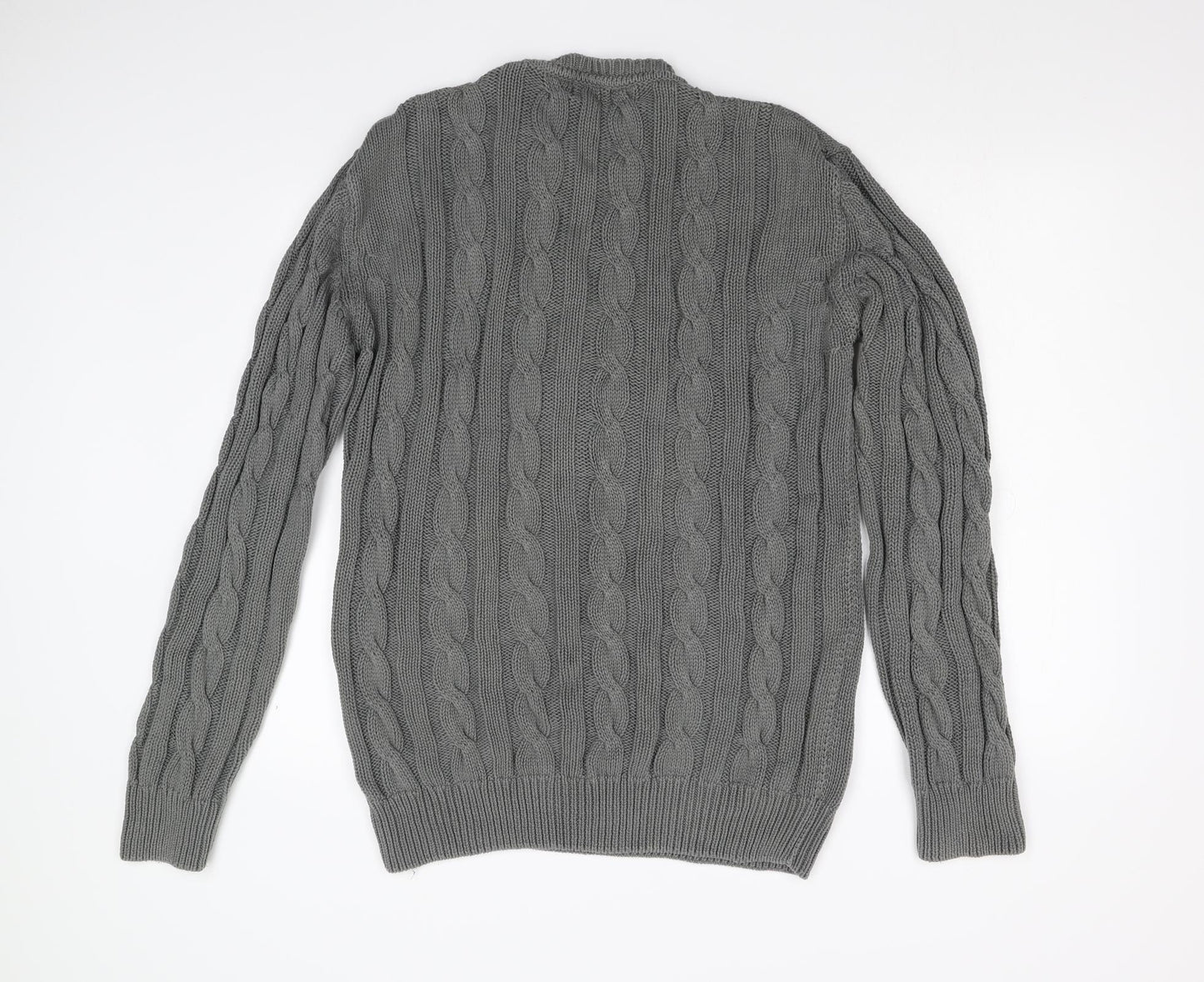 Human Scales Mens Grey  Knit Pullover Jumper Size L