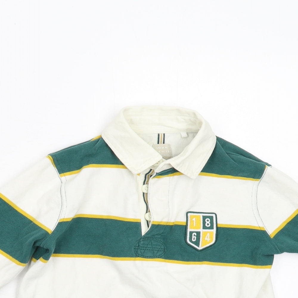 John Lewis Boys Multicoloured Striped  Basic Polo Size 5 Years