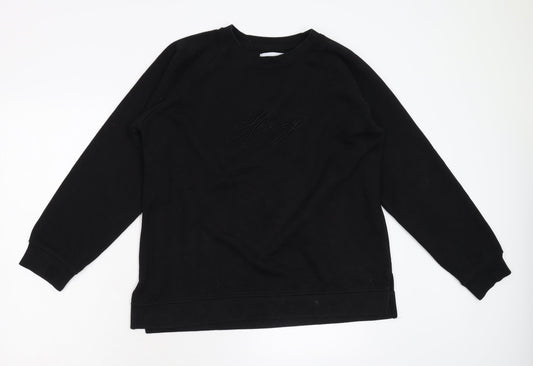 AM London Womens Black   Pullover Sweatshirt Size 14