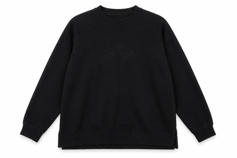 AM London Womens Black   Pullover Sweatshirt Size 14