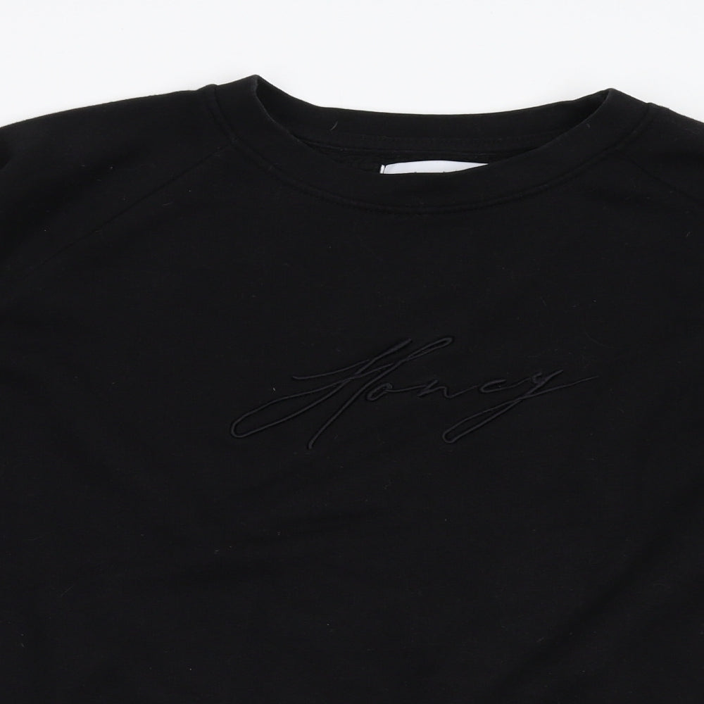 AM London Womens Black   Pullover Sweatshirt Size 14