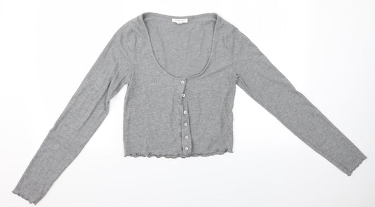 Topshop Womens Grey    Pyjama Top Size 10  - Topshop Pyjama Top