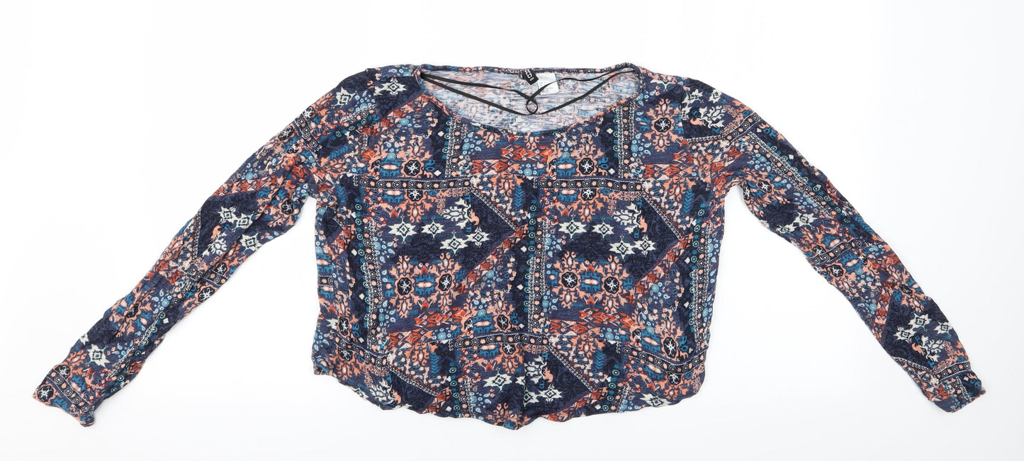 Divided Womens Multicoloured Floral  Basic Blouse Size 6  - Divided Top