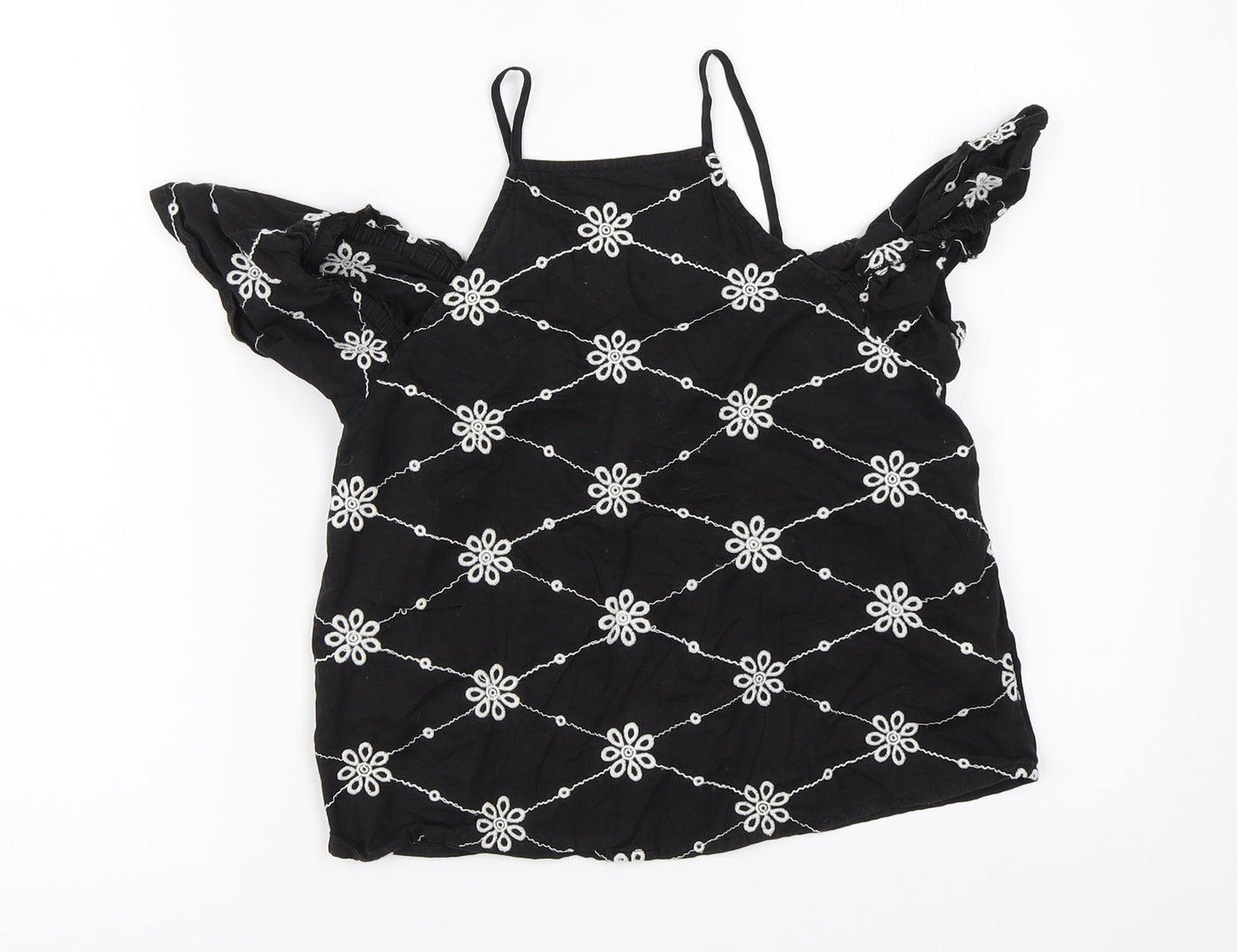 New Look Girls Black   Basic Blouse Size 11 Years