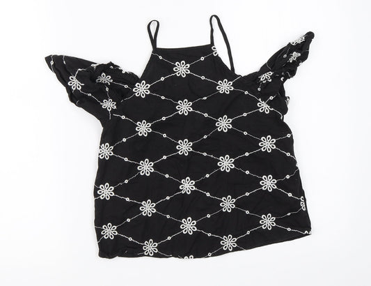 New Look Girls Black   Basic Blouse Size 11 Years