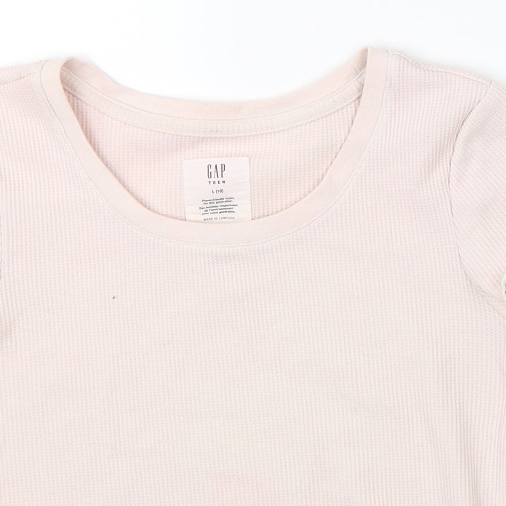 Gap Girls Pink   Cropped T-Shirt Size 10-11 Years
