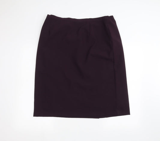 EWM Womens Purple   A-Line Skirt Size 20