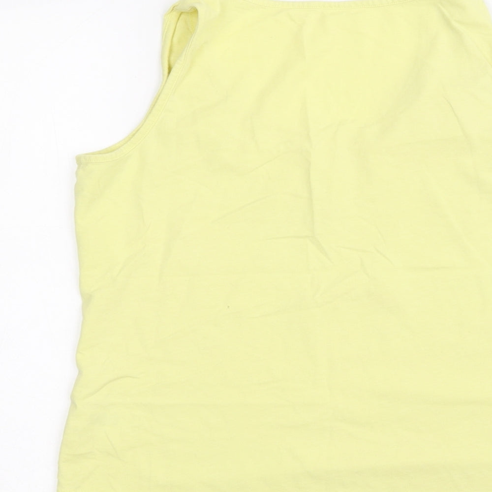 George Womens Yellow   Basic T-Shirt Size 8