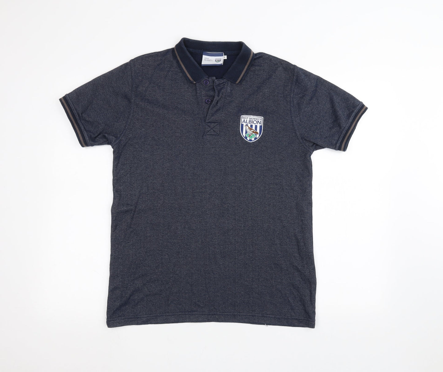 West Bromwich Albion Mens Blue    Polo Size S  - West Bromwich Albion