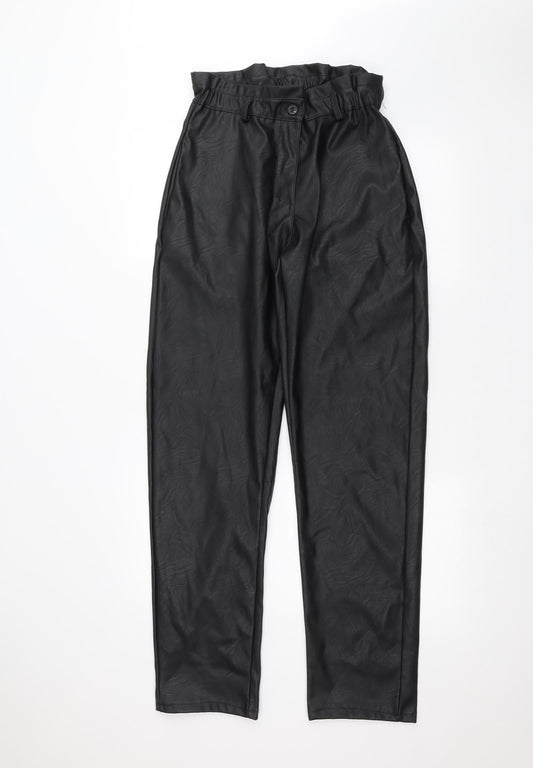 Boohoo Womens Black   Trousers  Size 10 L30 in