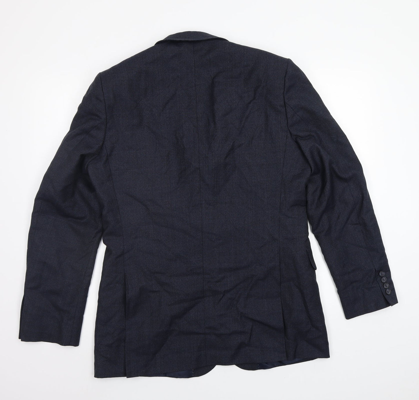 Hammond & Co. Mens Blue Check  Jacket Blazer Size 42