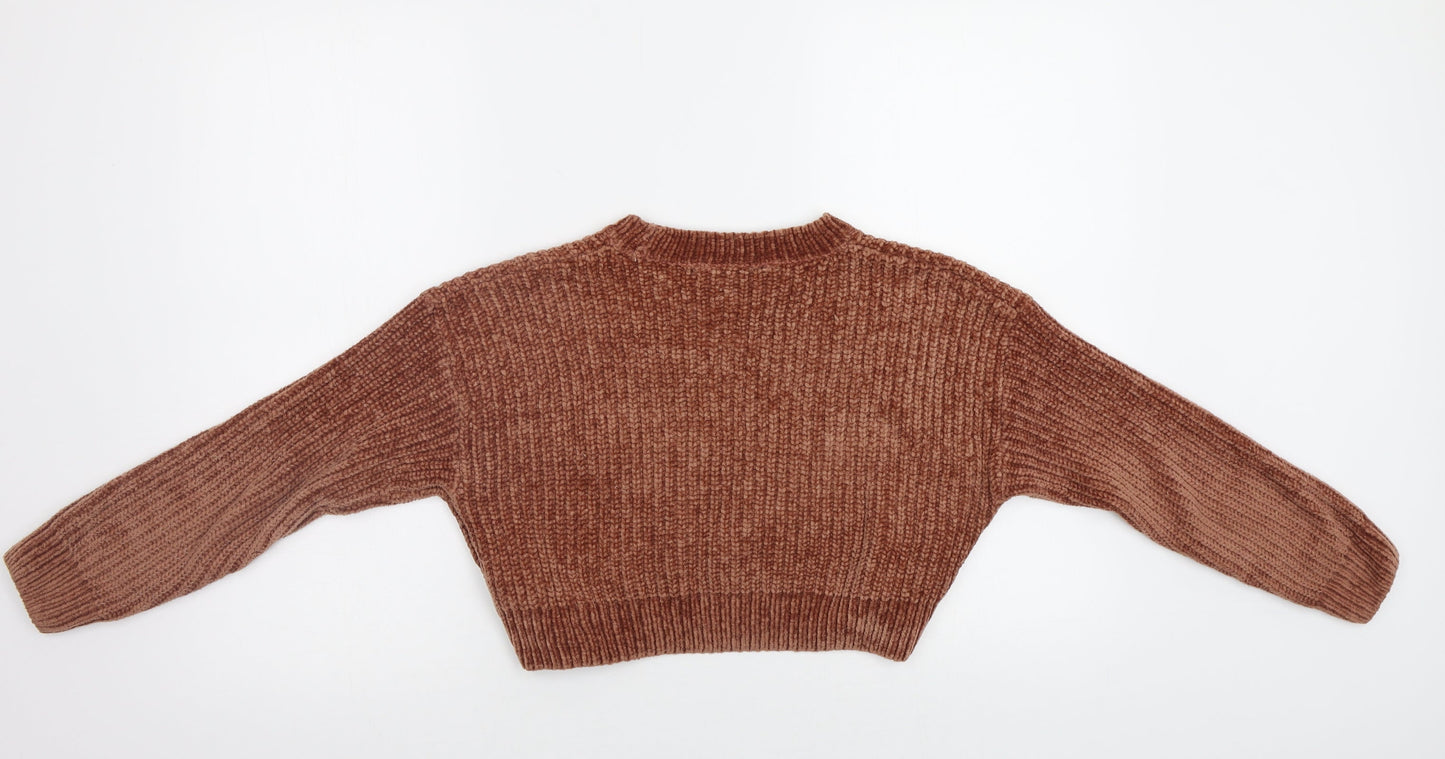 New Look Girls Brown   Pullover Jumper Size 12 Years