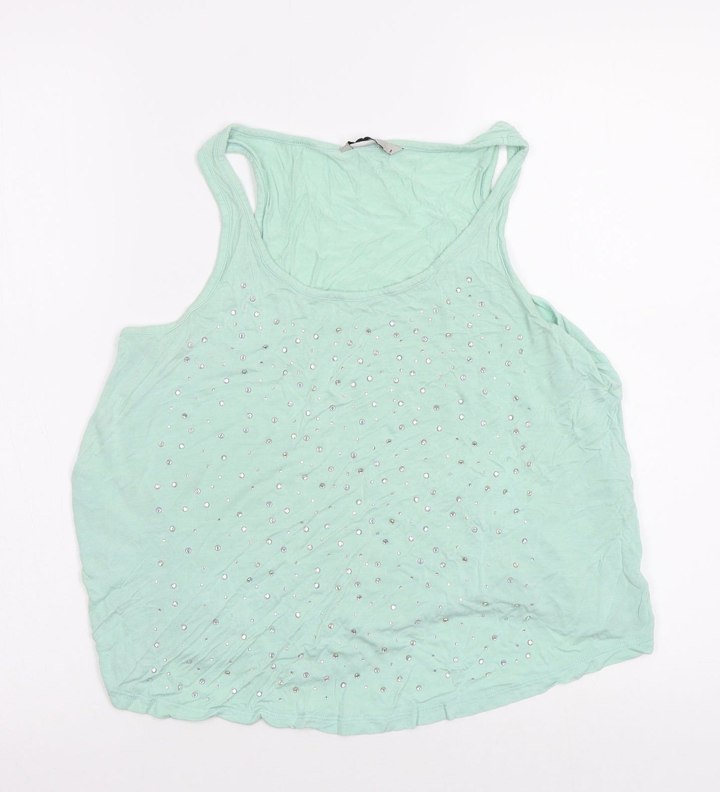 TU Womens Green   Basic Tank Size 8