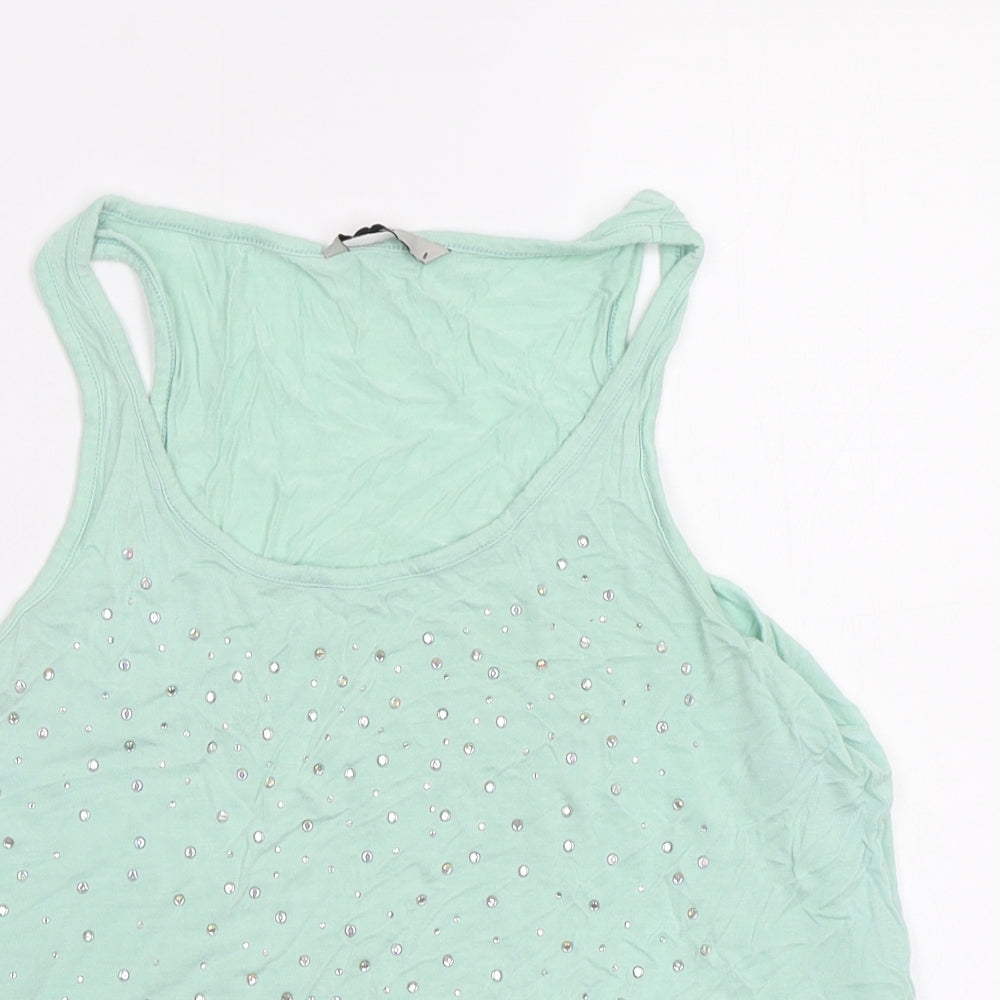 TU Womens Green   Basic Tank Size 8