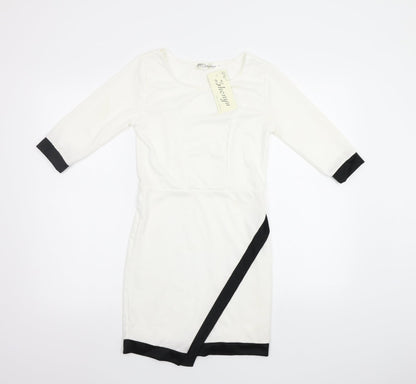 Shenyu Womens White   Bodycon  Size S