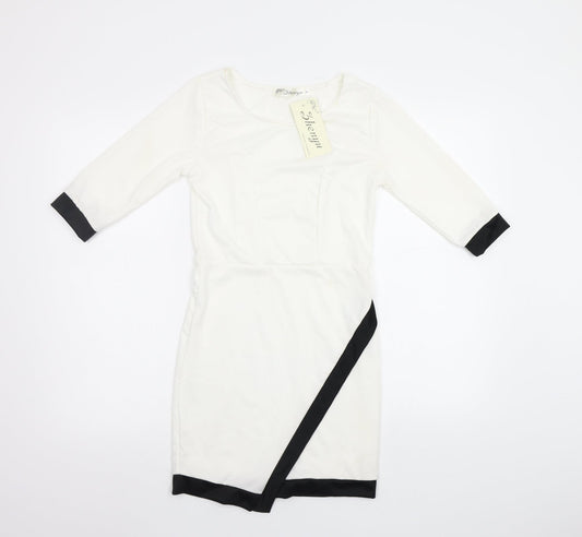 Shenyu Womens White   Bodycon  Size S