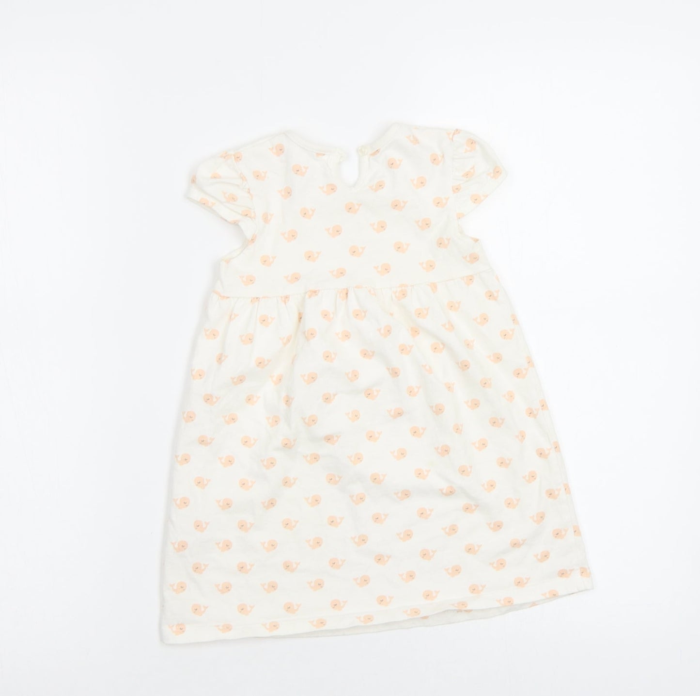 George Baby White Geometric  A-Line  Size 18-24 Months