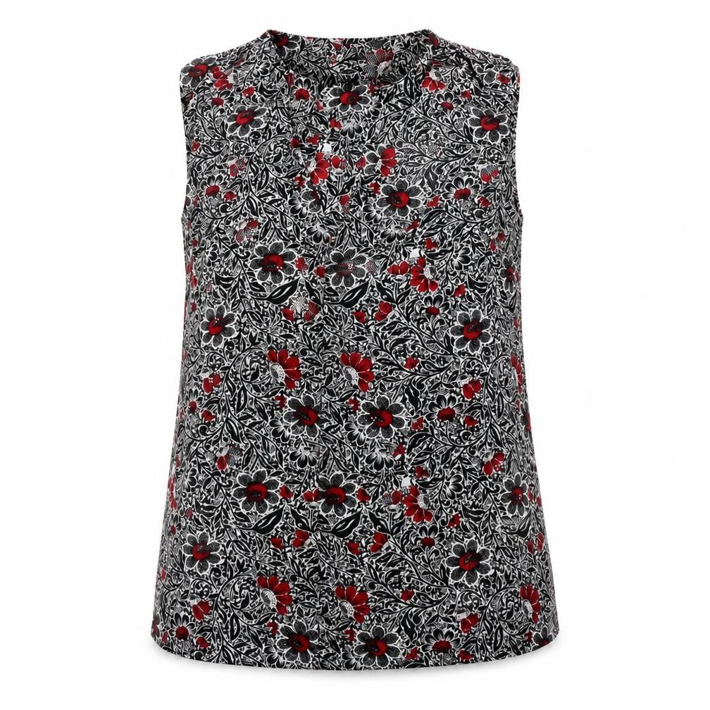 NEXT Womens Black Floral  Basic Blouse Size 6