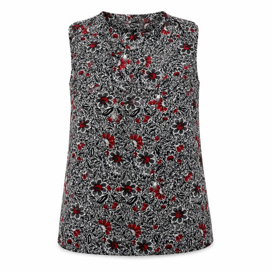 Next Womens Black Floral  Basic Blouse Size 6