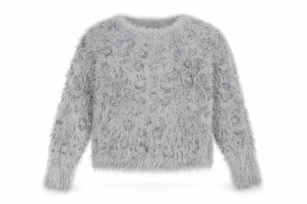 Marks & Spencer Girls Grey   Pullover Jumper Size 8-9 Years