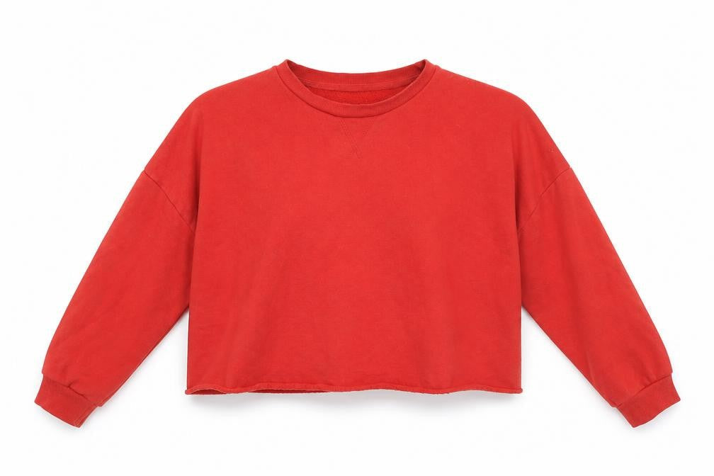 Primark Womens Red   Pullover Sweatshirt Size 18  - cropped