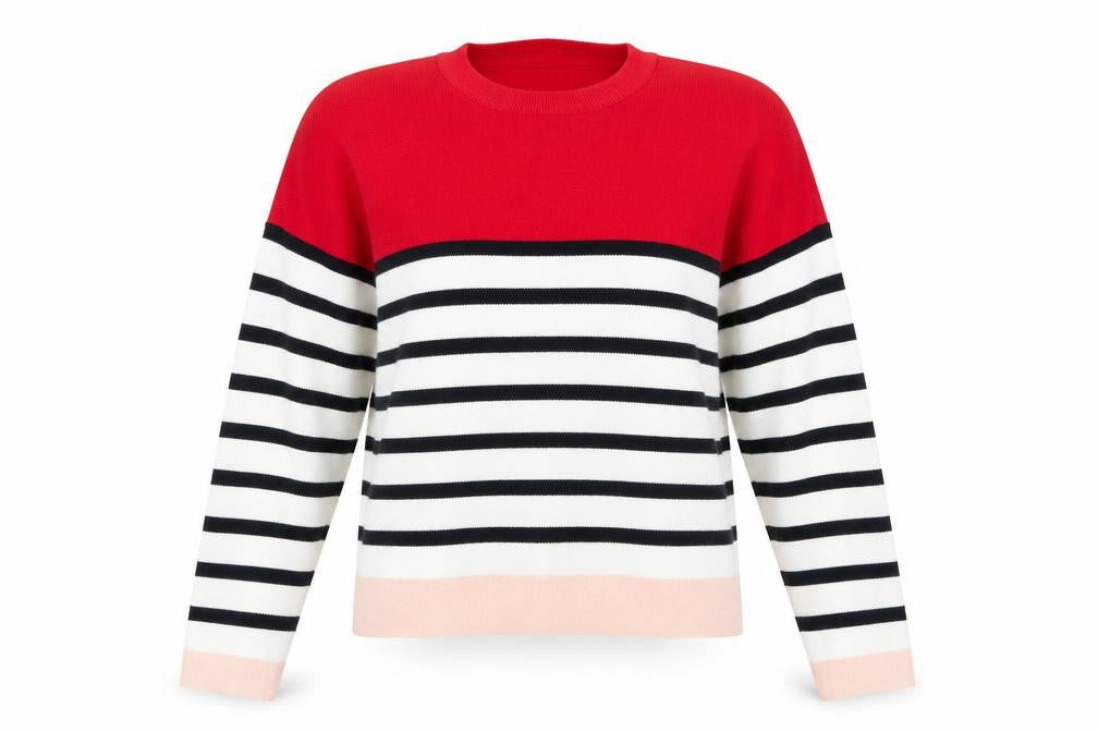 New Look Womens Multicoloured Striped  Henley Jumper Size S