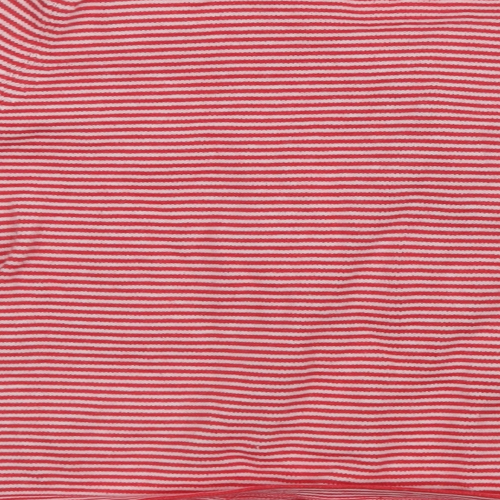 F&F Girls Red Striped  Cardigan Jumper Size 12-18 Months
