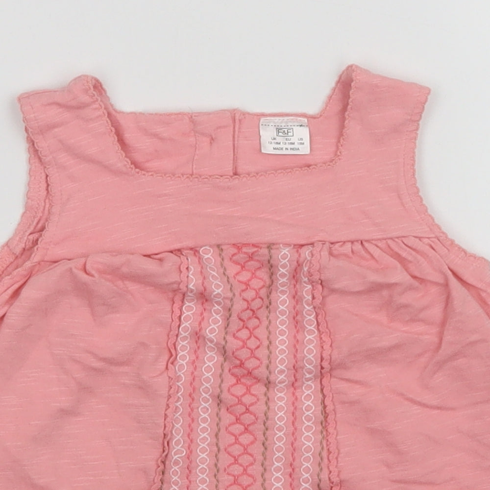 F&F Girls Pink   A-Line  Size 12-18 Months