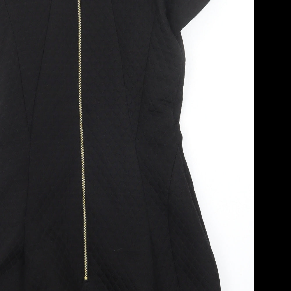 ribbon Womens Black   Tunic Jumper Size 8