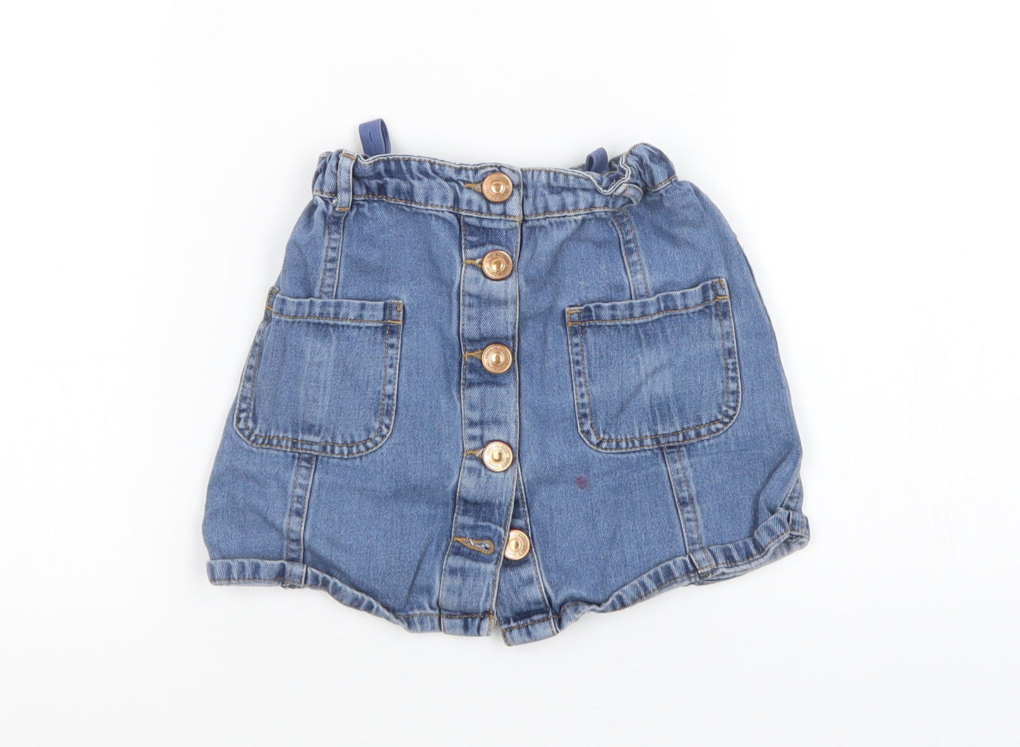 River Island Girls Blue  Denim Mini Skirt Size 5 Years
