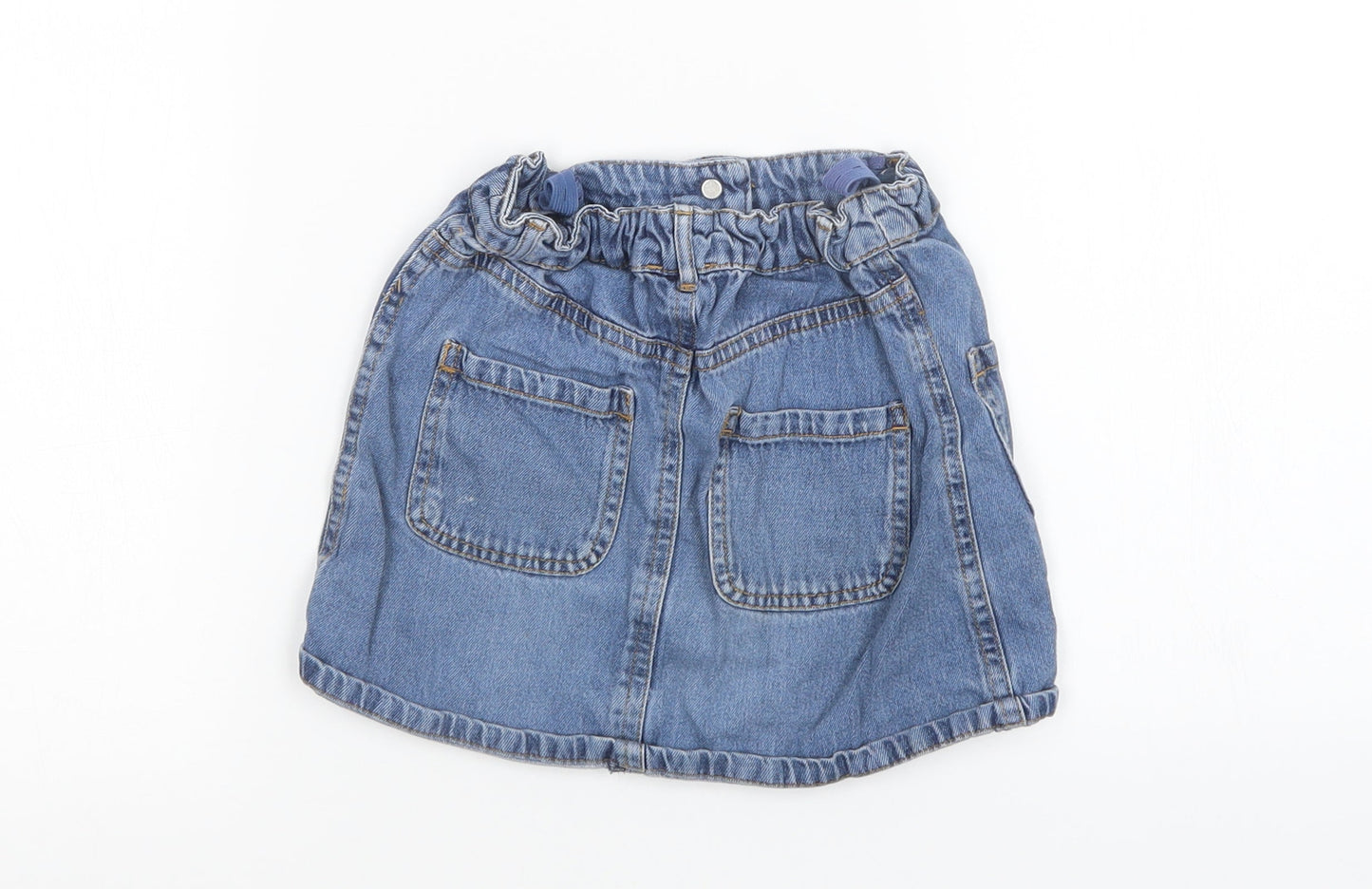 River Island Girls Blue  Denim Mini Skirt Size 5 Years