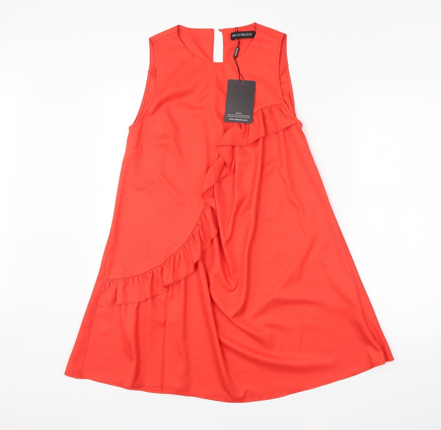 Misstruth Womens Red Batik  A-Line  Size 8