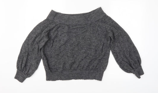 H&M Womens Grey   Pullover Jumper Size M