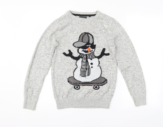 NEXT Girls Grey   Pullover Jumper Size 11 Years