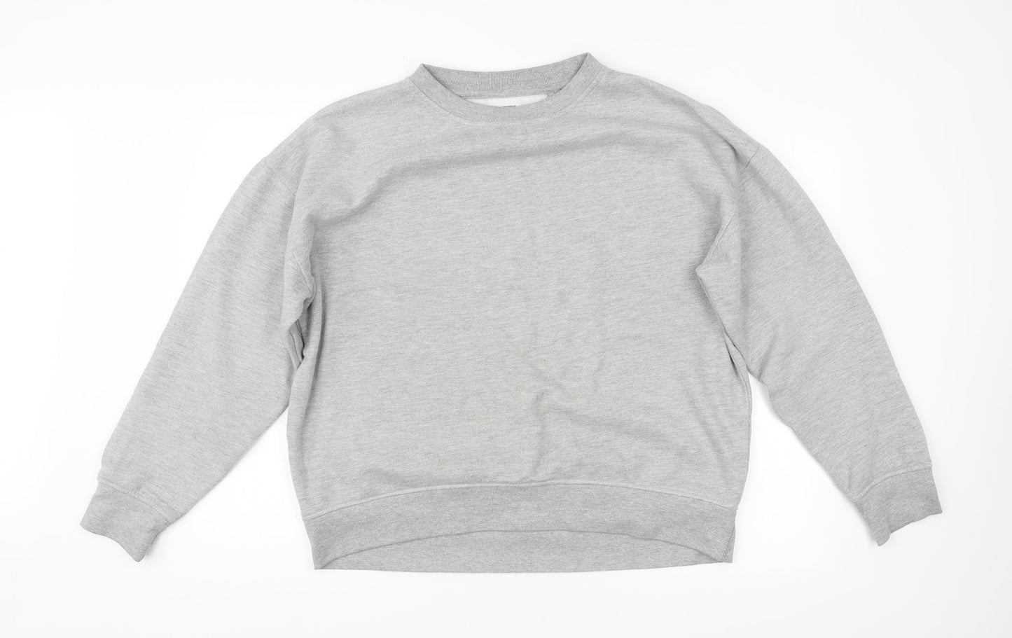 Fabric Womens Grey   Pullover Sweatshirt Size 14
